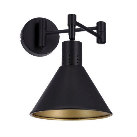 LAMPA ŚCIENNA LOFT KINKIET REGULOWANY DO SALONU SYPIALNI CZARNY Copenhagen