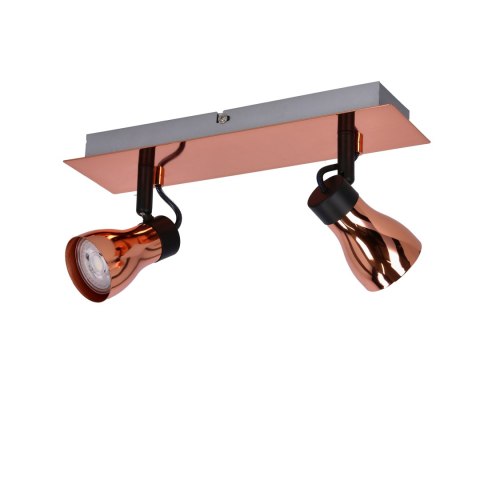 Lampa sufitowa listwa czarna + miedziana 2x50W GU10 bez żarówki Angus Candellux 92-60532