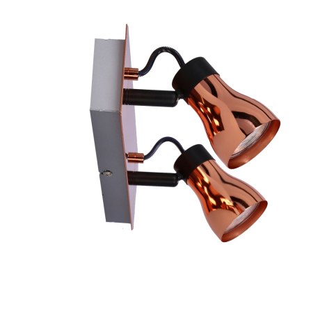 Lampa sufitowa listwa czarna + miedziana 2x50W GU10 bez żarówki Angus Candellux 92-60532