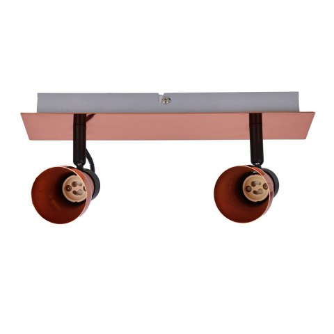 Lampa sufitowa listwa czarna + miedziana 2x50W GU10 bez żarówki Angus Candellux 92-60532