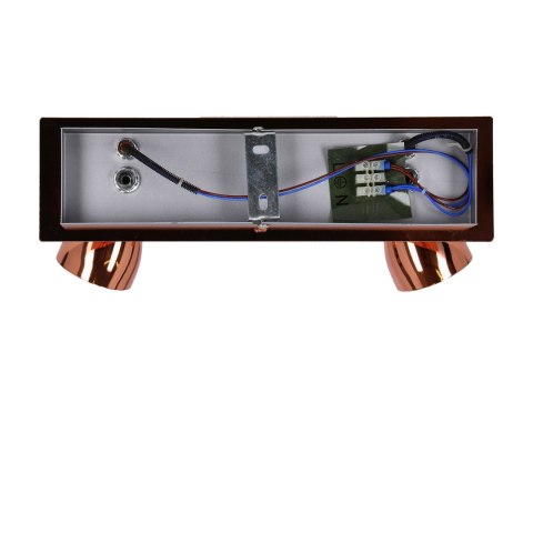 Lampa sufitowa listwa czarna + miedziana 2x50W GU10 bez żarówki Angus Candellux 92-60532