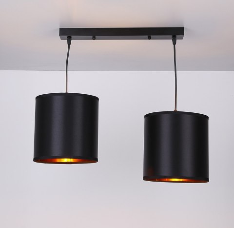 Lampa wisząca czarna 2xE27 Candida 32-00712