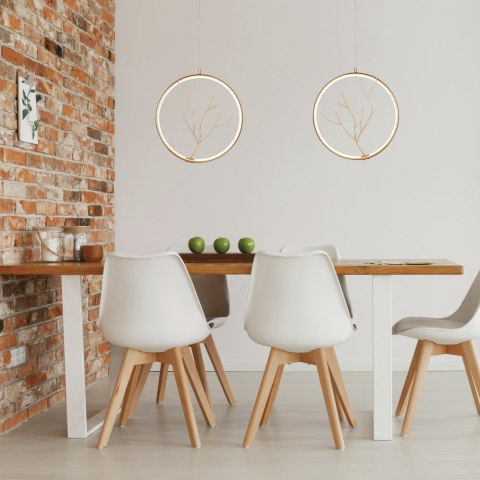 Lampa Wisząca Davos LEDEA 50133053 LED 16W Metal Złoty