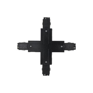 Łącznik X do szyn 3F czarny TRA-X-BK