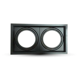 Oprawa Sufitowa Wpuszczana 2xAR111 G53 V-TAC Czarna VT-7222