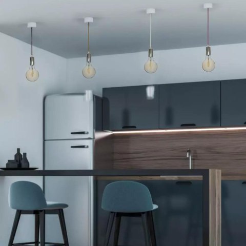 Oprawa Zwieszana V-TAC Chrom Metal Jasno Niebieski przewód VT-7338-LB 5 Lat Gwarancji