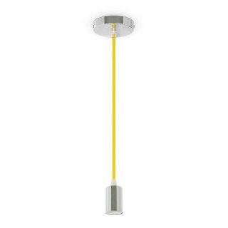 Oprawa Zwieszana V-TAC Chrom Metal Żółty przewód VT-7338-Y 5 Lat Gwarancji