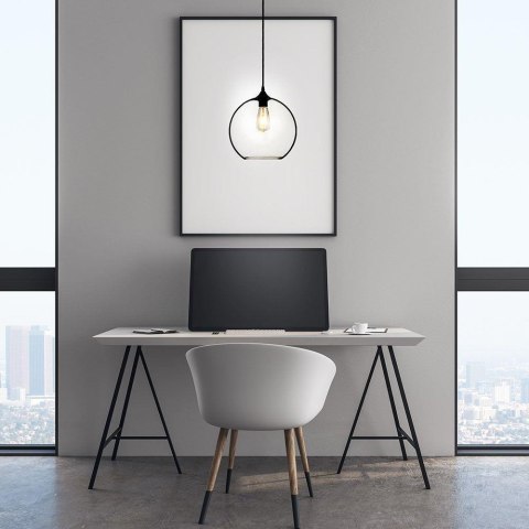 Oprawa Zwieszana V-TAC Globe Szkło Transparent fi300mm VT-7302 5 Lat Gwarancji