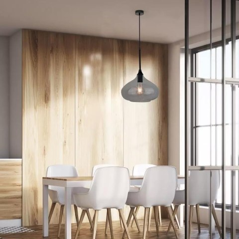 Oprawa Zwieszana V-TAC Modern Czarny Szkło fi280mm VT-7281-BG 5 Lat Gwarancji