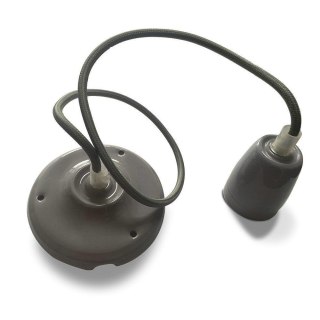 Oprawka Zwieszana Porcelanowa z Przewodem Szara V-TAC VT-7998-GY 5 Lat Gwarancji