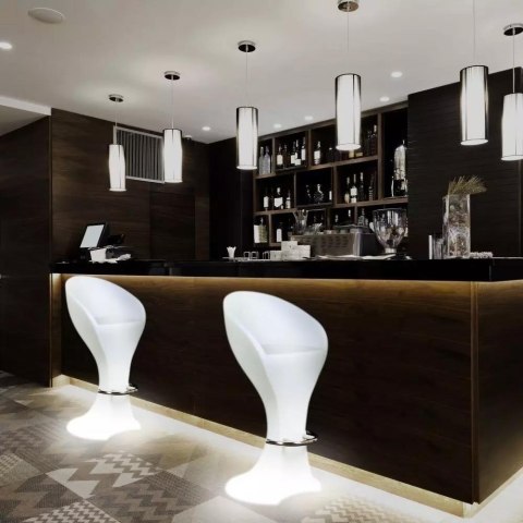 Krzesło Barowe Ogrodowe V-TAC LED Hoker 100cm Ładowanie Pilot V-TAC VT-7814 RGBW 108lm