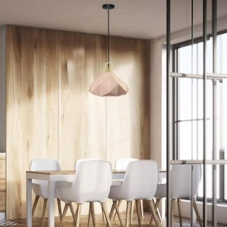 Oprawa Zwieszana V-TAC Drewno Różowy Pastel Seria Pryzmat 320x270mm VT-7323-P 5 Lat Gwarancji