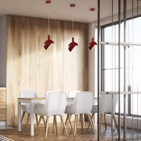 Oprawa Zwieszana V-TAC E14 Aluminium Klosz Czerwony VT-7100-R 5 Lat Gwarancji