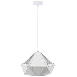 Oprawa Zwieszana V-TAC Pastel Biały Seria Pryzmat 310x180mm VT-7310-W 5 Lat Gwarancji