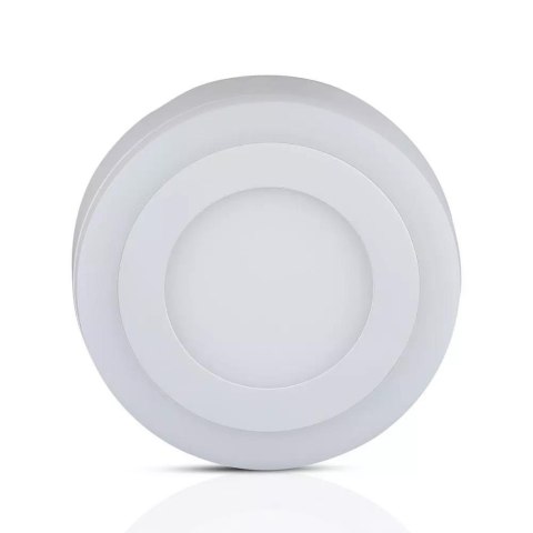 Panel LED Natynkowy V-TAC 8W Okrągły TWIN LED VT-809RD 3000K 560lm