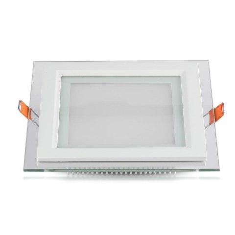 Panel LED V-TAC 6W LED Szkło Kwadrat VT-602G 4000K 420lm