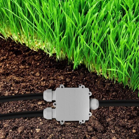 Puszka Złączka Mufa Hermetyczna Biała Trójnik 5Pin 0.5-2,5mm2 Średnica kabla 8-12mm IP68 V-TAC VT-870