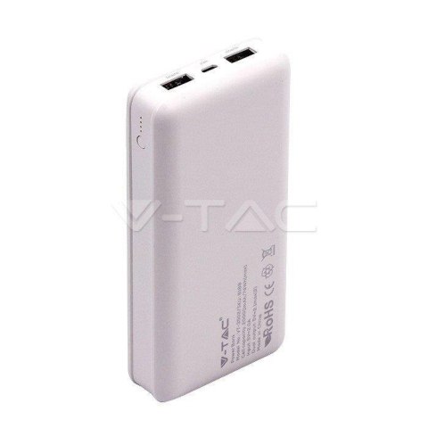 Power Bank V-TAC 20000mAh Biały 68.5x142x28mm VT-3502