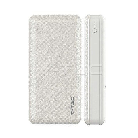 Power Bank V-TAC 20000mAh Biały 68.5x142x28mm VT-3502