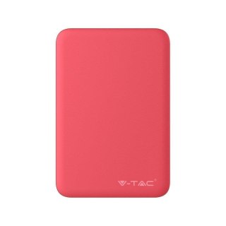 Power Bank V-TAC 5000mAh Czerwony 63x94x15mm VT-3503