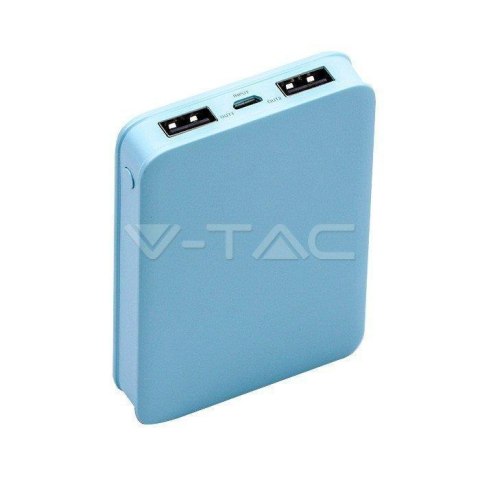 Power Bank V-TAC 5000mAh Niebieski 63x94x15mm VT-3503