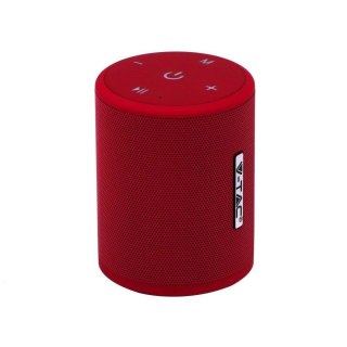 Przenośny Głośnik Bluetooth Micro USB Wysokiej jakości przewód 1500mAh Czerwony V-TAC VT-6244
