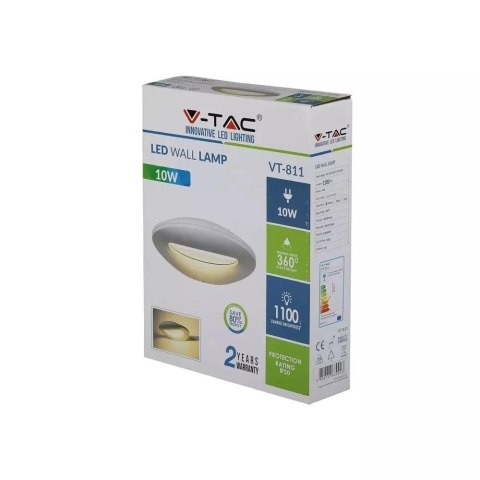 Kinkiet Ścienny V-TAC 10W LED Biały VT-811 4000K 1100lm