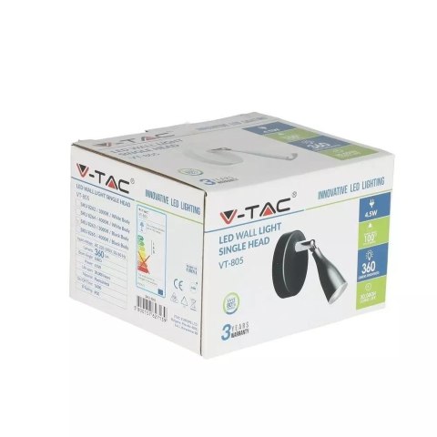 Kinkiet V-TAC 4.5W LED Biały VT-805 3000K 360lm