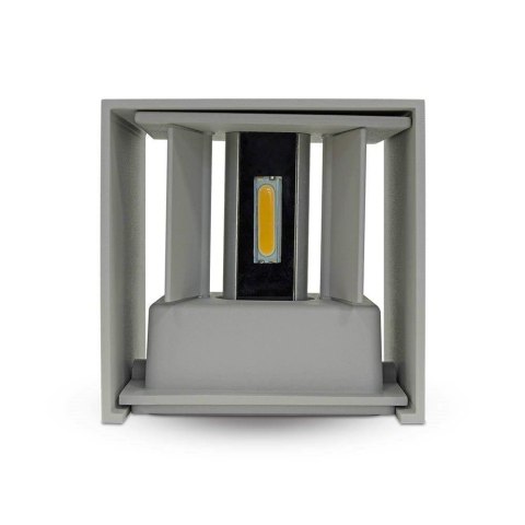 Oprawa Ścienna V-TAC 12W LED Góra Dół Regulowana Chip BRIDGELUX Szary Kwadrat IP65 VT-759-12 3000K 1100lm