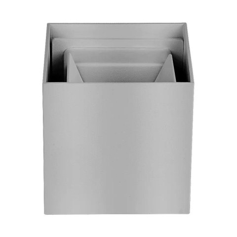 Oprawa Ścienna V-TAC 12W LED Góra Dół Regulowana Chip BRIDGELUX Szary Kwadrat IP65 VT-759-12 3000K 1100lm