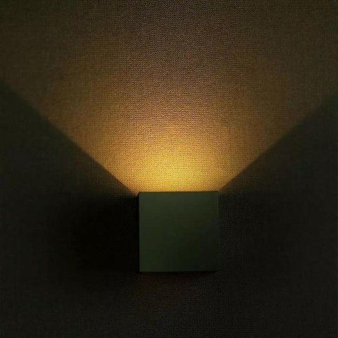 Oprawa Ścienna V-TAC 12W LED Góra Dół Regulowana Chip BRIDGELUX Szary Kwadrat IP65 VT-759-12 3000K 1100lm