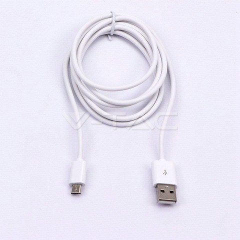 Przewód Micro USB 3M High Speed Biały V-TAC VT-5333
