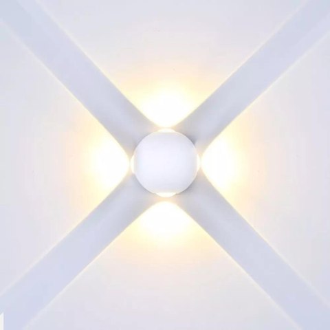 Kinkiet Ścienny V-TAC 4W LED Biały Okrągły IP65 VT-834 3000K 440lm