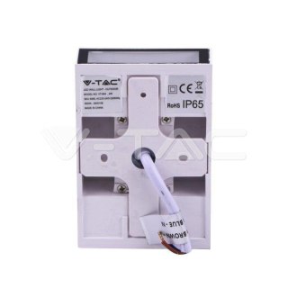 Oprawa Kinkiet Ścienny Góra Dół V-TAC 4W LED Biała IP65 VT-844 3000K 150lm
