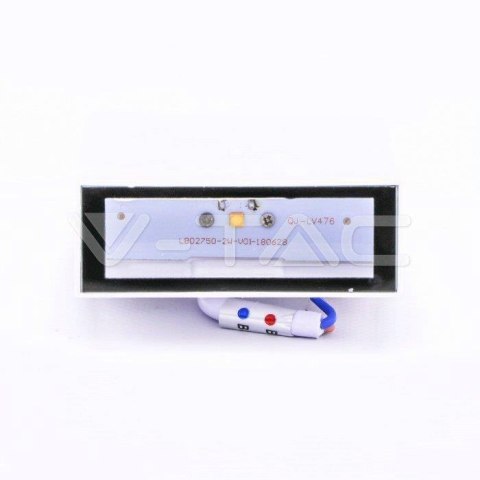 Oprawa Kinkiet Ścienny Góra Dół V-TAC 4W LED Biała IP65 VT-844 6400K 150lm