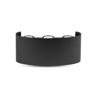 Oprawa Ścienna Góra Dół V-TAC 6W LED Czarna IP54 VT-846 3000K 540lm