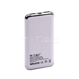 Power Bank V-TAC 10000mAh LCD + Bezprzewodowe ładowanie Indukcja Biały V-TAC VT-3505