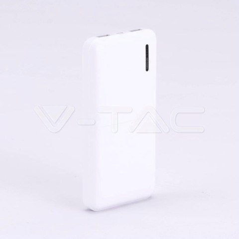 Power Bank V-TAC 10000mAh Super Slim Biały Lithium Polymer VT-3518