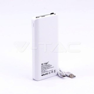 Power Bank V-TAC 20000mAh Indukcja Z przewodem Micro USB Biały VT-3058
