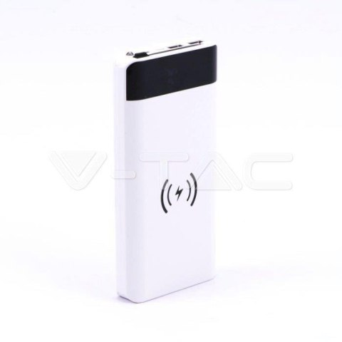 Power Bank V-TAC 20000mAh Indukcja Z przewodem Micro USB Biały VT-3058