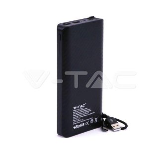 Power Bank V-TAC 20000mAh Indukcja Z przewodem Micro USB Czarny VT-3058