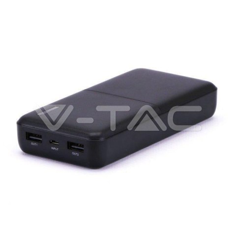 Power Bank V-TAC 20000mAh Mega Power Czarny Lithium Polymer VT-3520