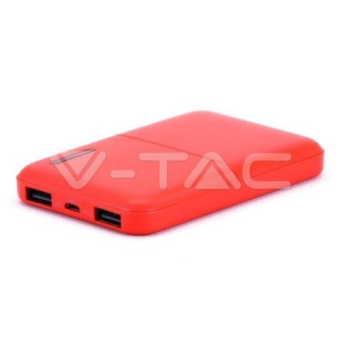 Power Bank V-TAC 5000mAh Super Small Czerwony Lithium Polymer VT-3517