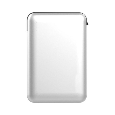 Power Bank V-TAC 5000mAh Z przewodem Wskaźnik LED Biały VT-3510