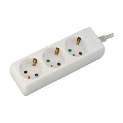 Przedłużacz 3 gniazda V-TAC (3G 1.5MM2 X 3M) Biały VT-1103