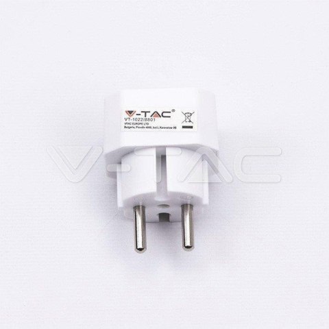 Rozgałęźnik 2 wtyczki płaskie 2.5A V-TAC VT-1022