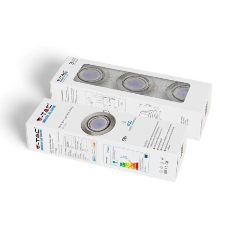 Zestaw Oczek 3x5W GU10 Satyna V-TAC VT-4444 4000K 400lm