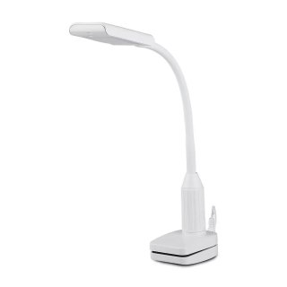 Lampka Biurkowa V-TAC 7W LED Biała Klips VT-7407 3000K 400lm