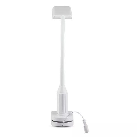 Lampka Biurkowa V-TAC 7W LED Biała Klips VT-7407 3000K 400lm
