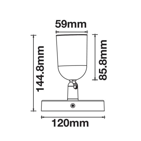 Oprawa Kinkiet V-TAC 1xGU10 Biała VT-823
